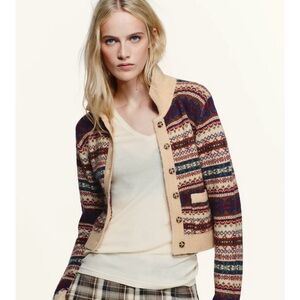 Zara Multicolor Patterned Cardigan